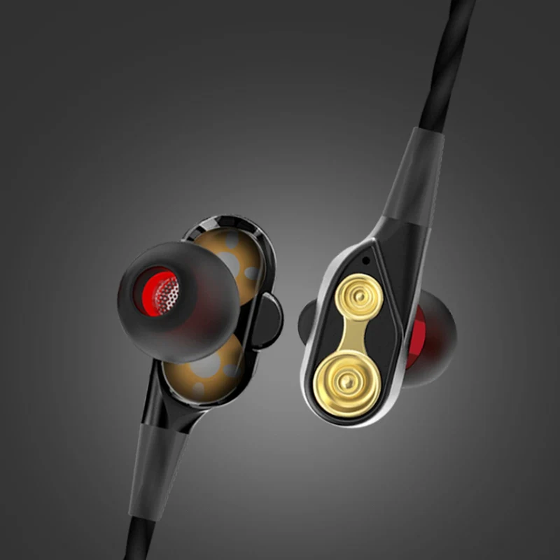Super Bass In-Ear Doppeltreiber Kopfhörer DT2 Ohrhörer Earphone Headset