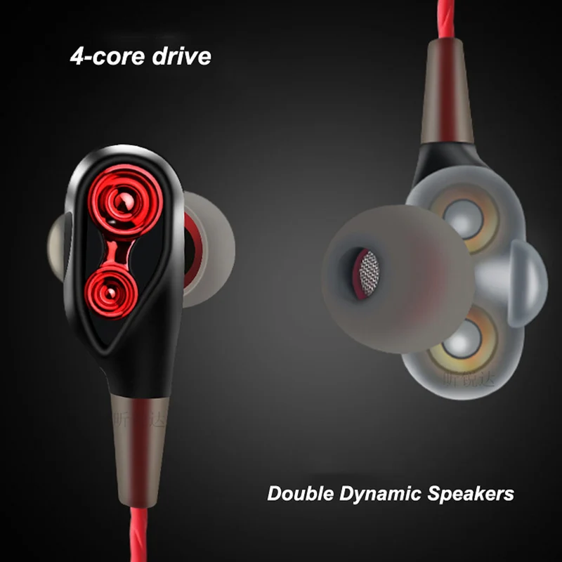 Super Bass In-Ear Doppeltreiber Kopfhörer DT2 Ohrhörer Earphone Headset