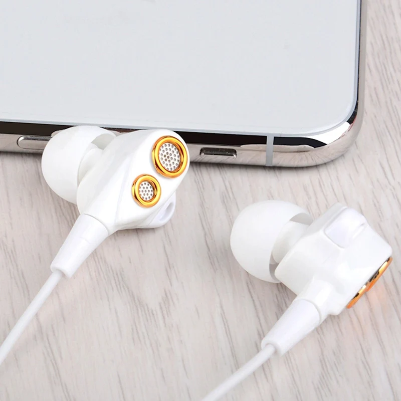 Super Bass In-Ear Doppeltreiber Kopfhörer DT2 Ohrhörer Earphone Headset