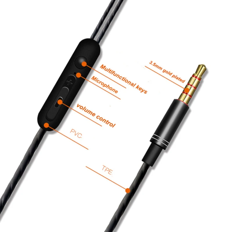 Super Bass In-Ear Doppeltreiber Kopfhörer DT2 Ohrhörer Earphone Headset