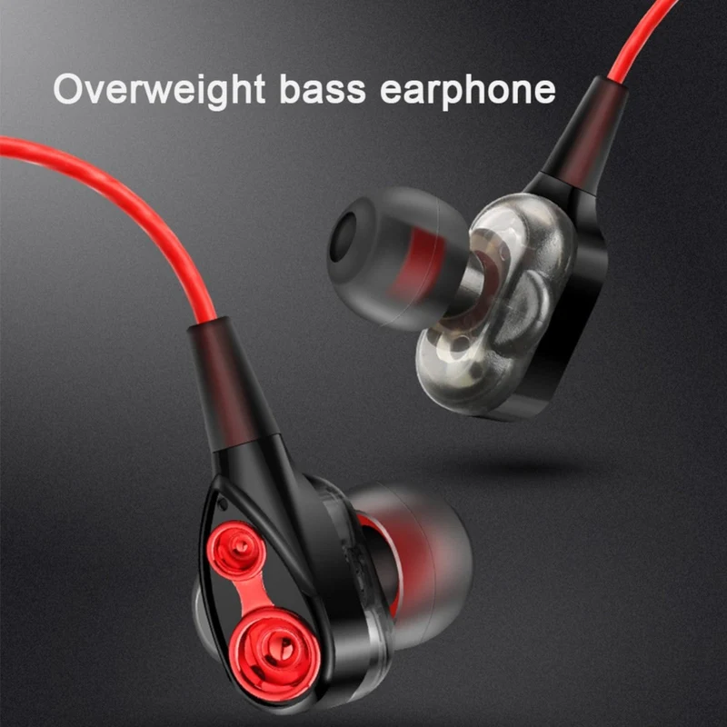 Super Bass In-Ear Doppeltreiber Kopfhörer DT2 Ohrhörer Earphone Headset