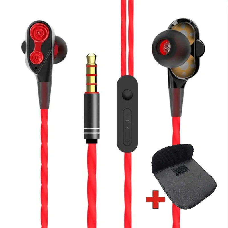 Super Bass In-Ear Doppeltreiber Kopfhörer DT2 Ohrhörer Earphone Headset