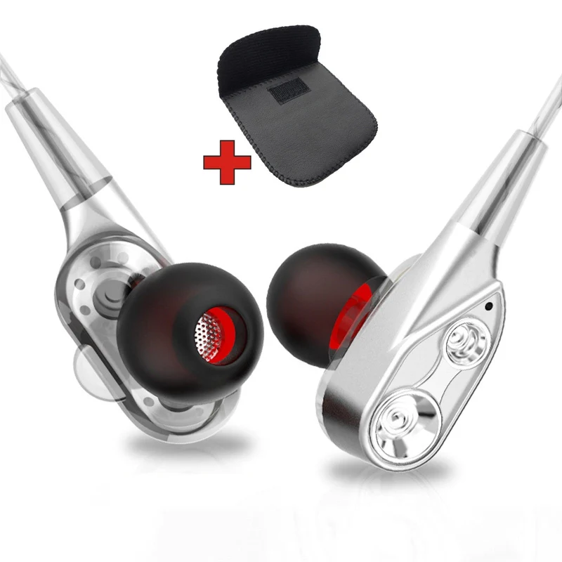 Super Bass In-Ear Doppeltreiber Kopfhörer DT2 Ohrhörer Earphone Headset