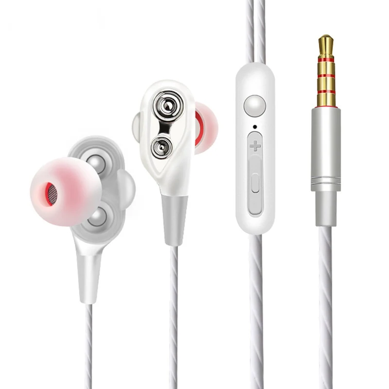 Super Bass In-Ear Doppeltreiber Kopfhörer DT2 Ohrhörer Earphone Headset