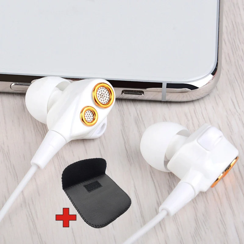 Super Bass In-Ear Doppeltreiber Kopfhörer DT2 Ohrhörer Earphone Headset