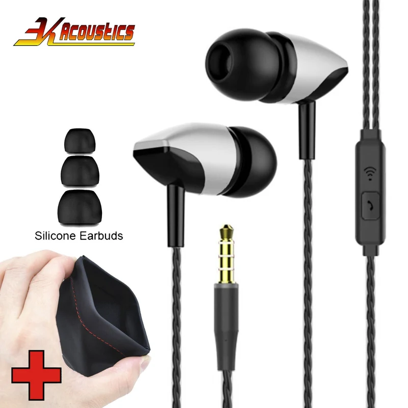 Super Bass In-Ear Kopfhörer Ohrhörer S21 Headset Earphone Headphone + Tasche