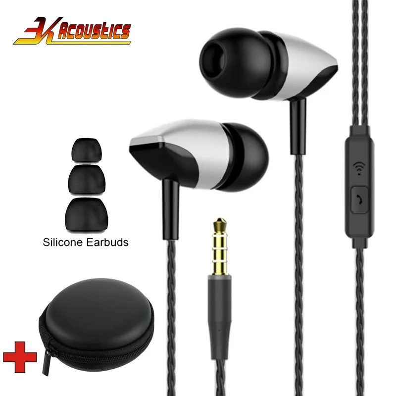 Super Bass In-Ear Kopfhörer Ohrhörer S21 Headset Earphone Headphone + Tasche