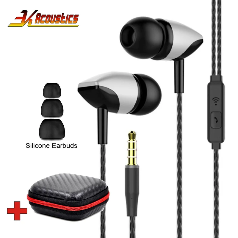 Super Bass In-Ear Kopfhörer Ohrhörer S21 Headset Earphone Headphone + Tasche