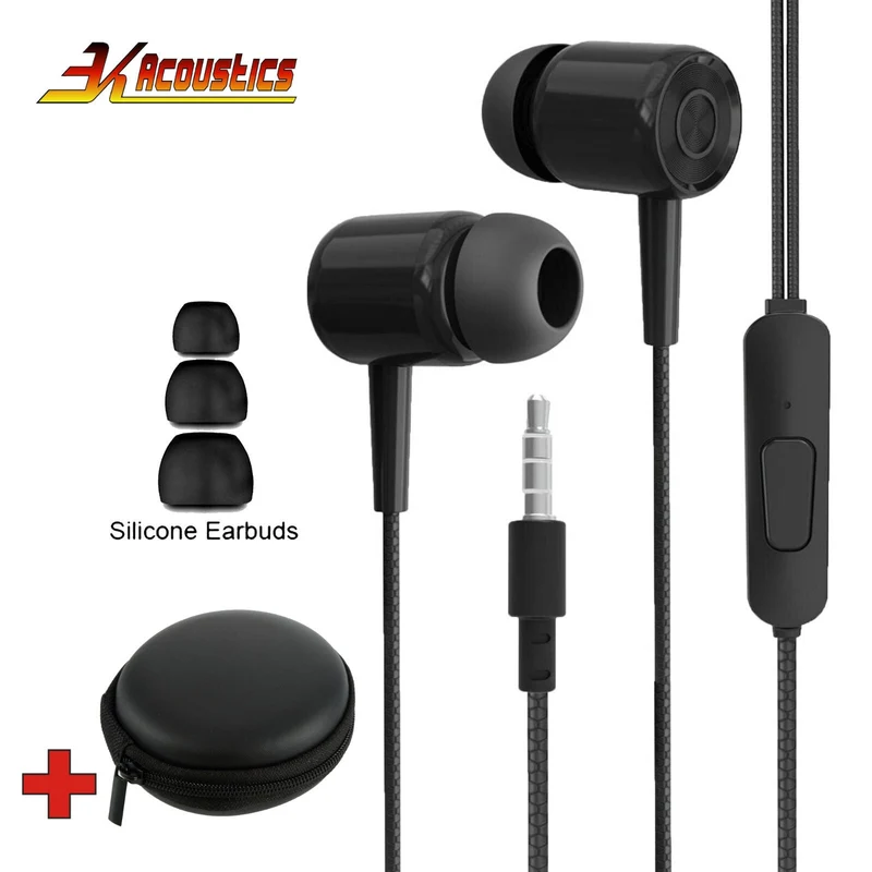 In-Ear Kopfhörer Ohrhörer L5 Headset Earphone Headphone + Tasche Super Bass
