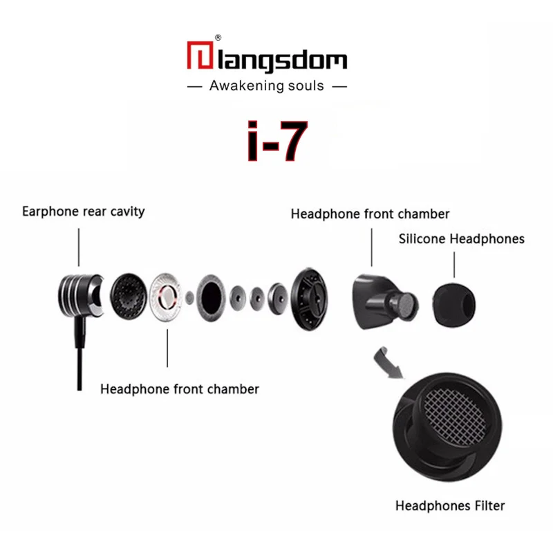 Super Bass Premium High Quality Headset I7 Bass für Samsung Xiaomi LG HTC