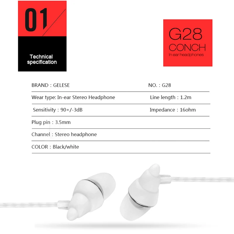 Super Bass In-Ear Design Kopfhörer Headset Earphone Headphone G28 Bass Beats