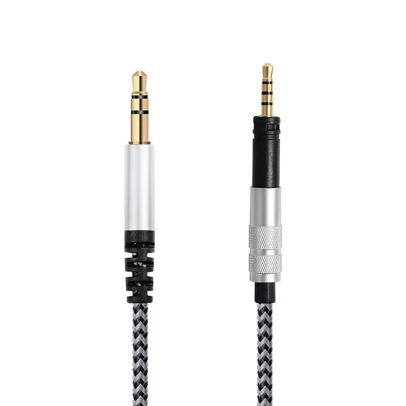 2m Audio Nylon Anschlusskabel für Sennheiser Momentum 2.0 HD 4.30 4.40 4.50..