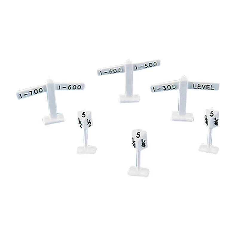 OO Level Signs and Mile Posts