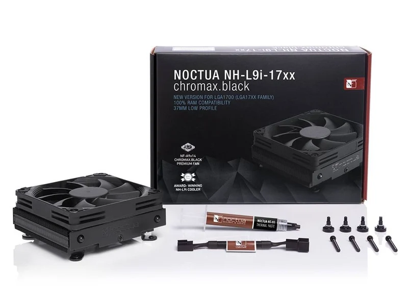 Noctua LGA17XX Low Profile CPU Cooler - Black (NH-L9I-17XX-CH-BK)