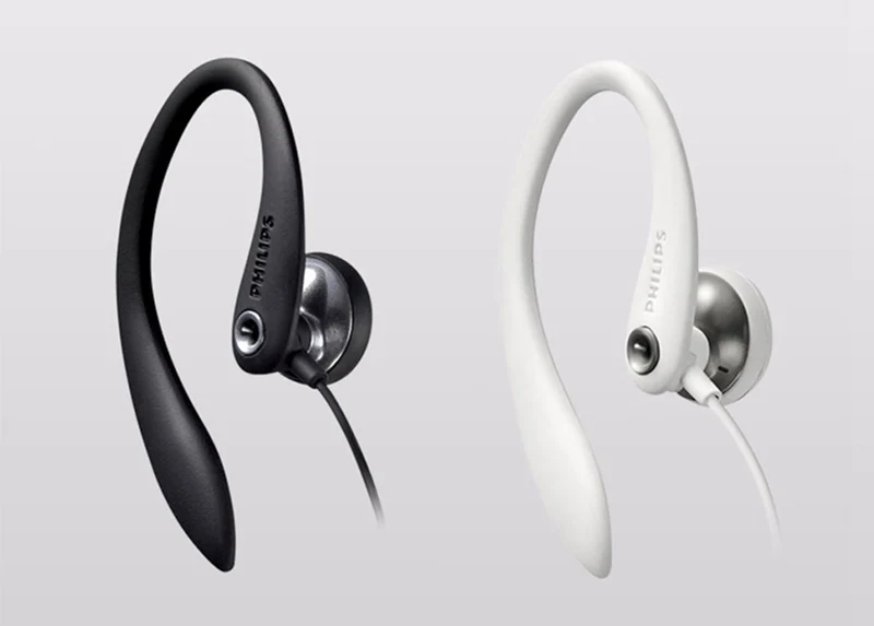 Philips SHS3305 Over The Ear Sport Earbuds with Mic, Earphones for Sports, Running and Gym