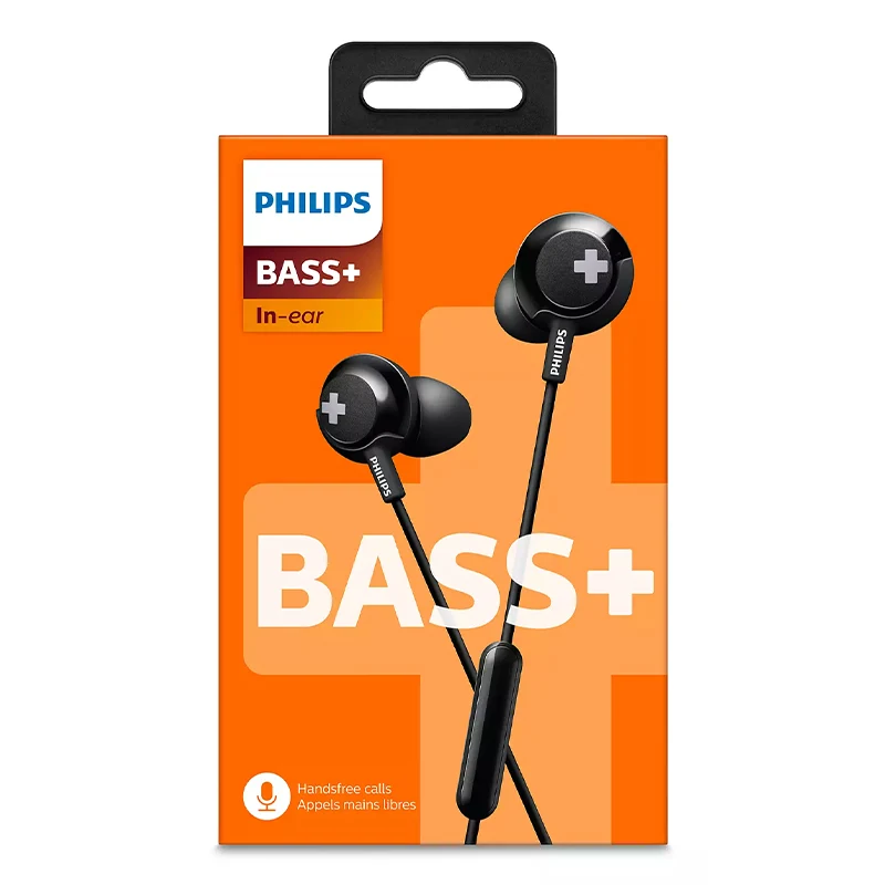 Philips Bass+ SHE4305 Headphones with Mic hands-free Extra Bass