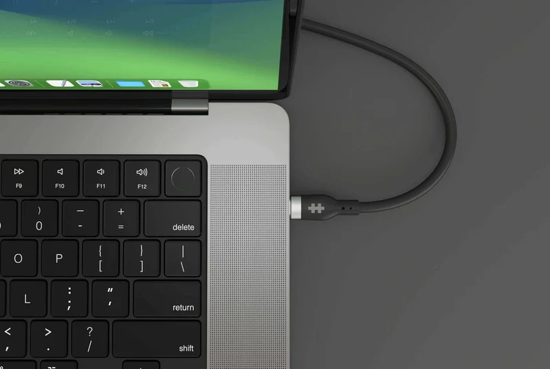 HyperJuice 240W Silicone USB-C to USB-C Cable (3ft/1m) - Black