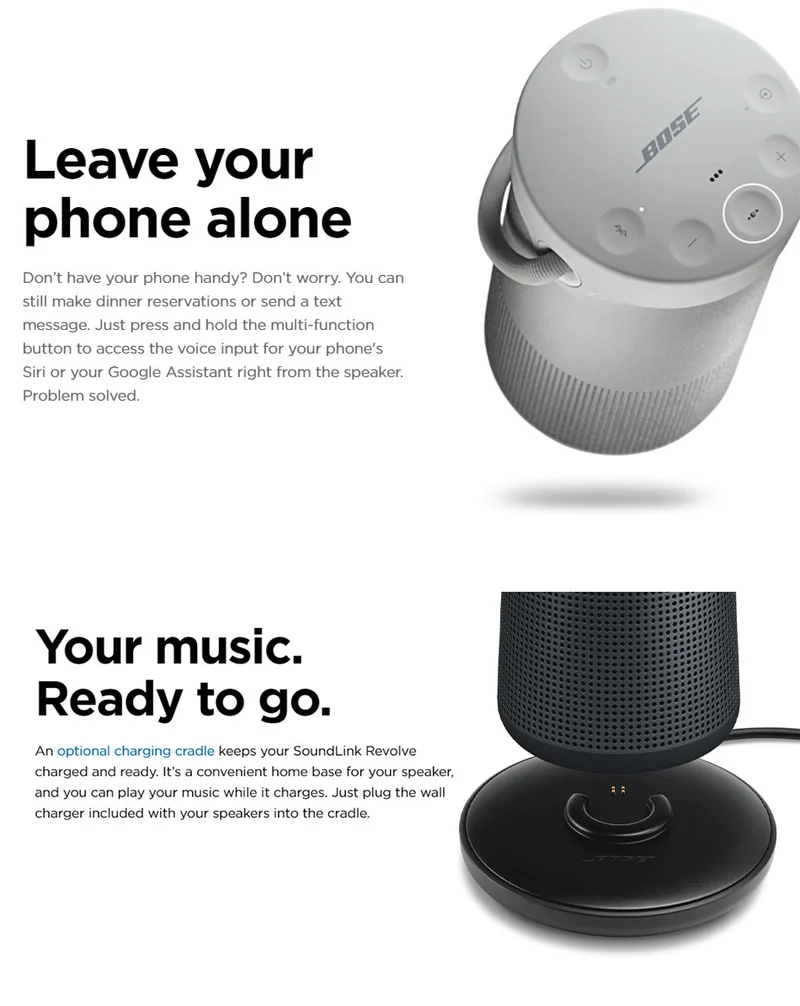 Bose SoundLink Revolve+ Portable and Long-Lasting Bluetooth 360 Speaker