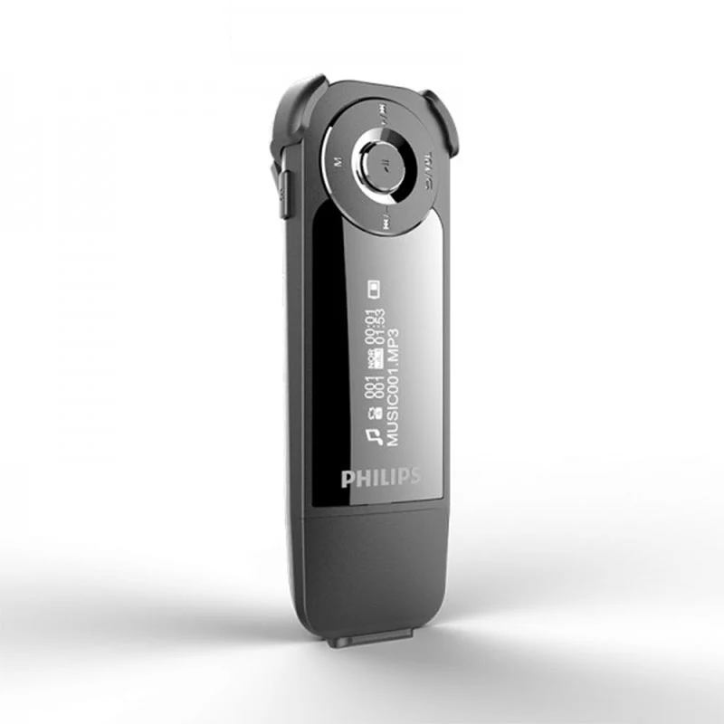 Philips SA1208 Mini Clip MP3 Player with Direct USB Digital Player FM Radio / 8GB