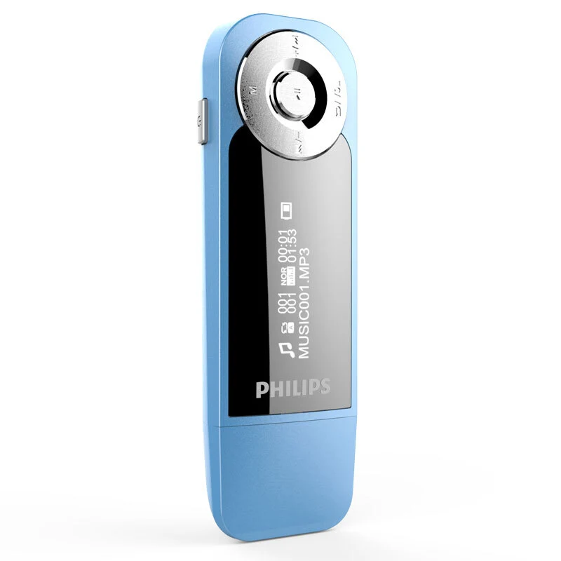 Philips SA1208 Mini Clip MP3 Player with Direct USB Digital Player FM Radio / 8GB