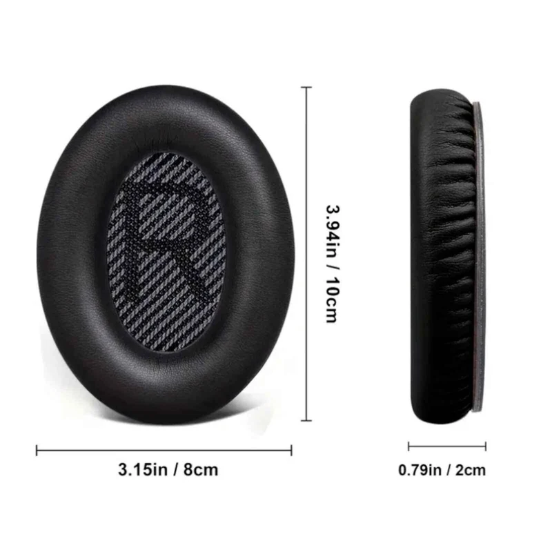 Ohrpolster für Bose QuietComfort QC35 QC15 QC45 QC25 Q35 II Schwarz