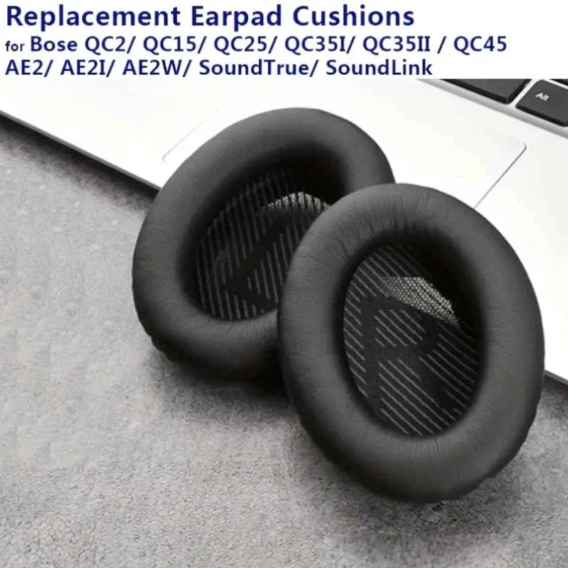 Ohrpolster für Bose QuietComfort QC35 QC15 QC45 QC25 Q35 II Schwarz