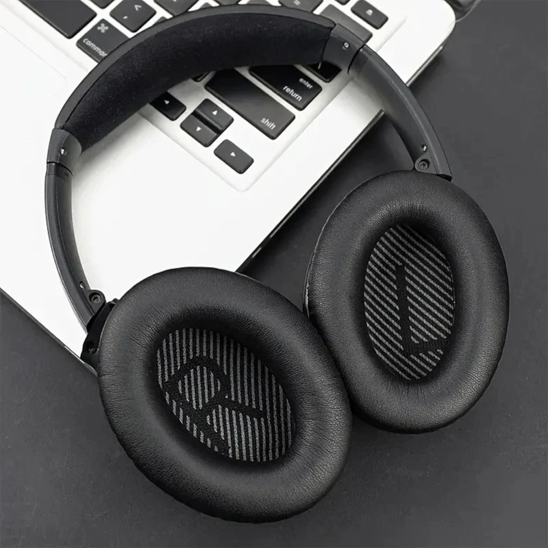 Ohrpolster für Bose QuietComfort QC35 QC15 QC45 QC25 Q35 II Schwarz