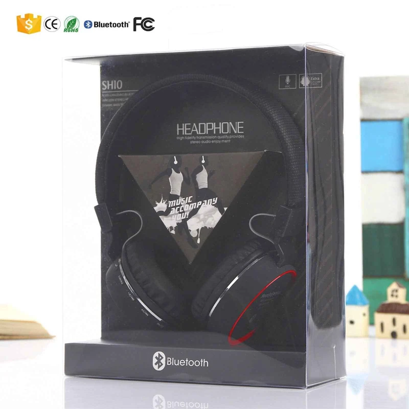 Super Bass Bluetooth Kopfhörer/Headset SH10 Wireless Headphone TF-Karte 3.5 mm