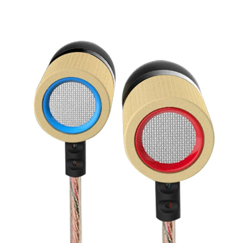 Original KZ ED7 Bambus Holz In-Ear Bass Kopfhörer PU-Hardcase HiFi High Quality