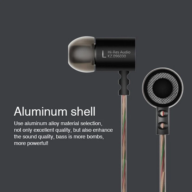 Original KZ Z1 black High-End Kopfhörer In-Ear PU-Hardcase Bass Beats