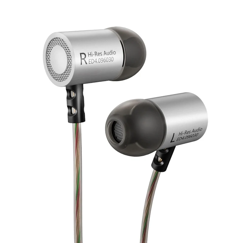 Original KZ ED4 HS silber High-End Headset Kopfhörer In-Ear Hardcase Beats