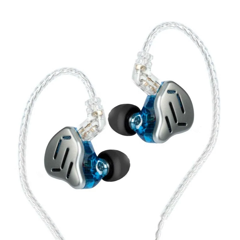 KZ ZAX Premium High-End Professional 16 Treiber HiFi In-Ear Kopfhörer Mic Silber