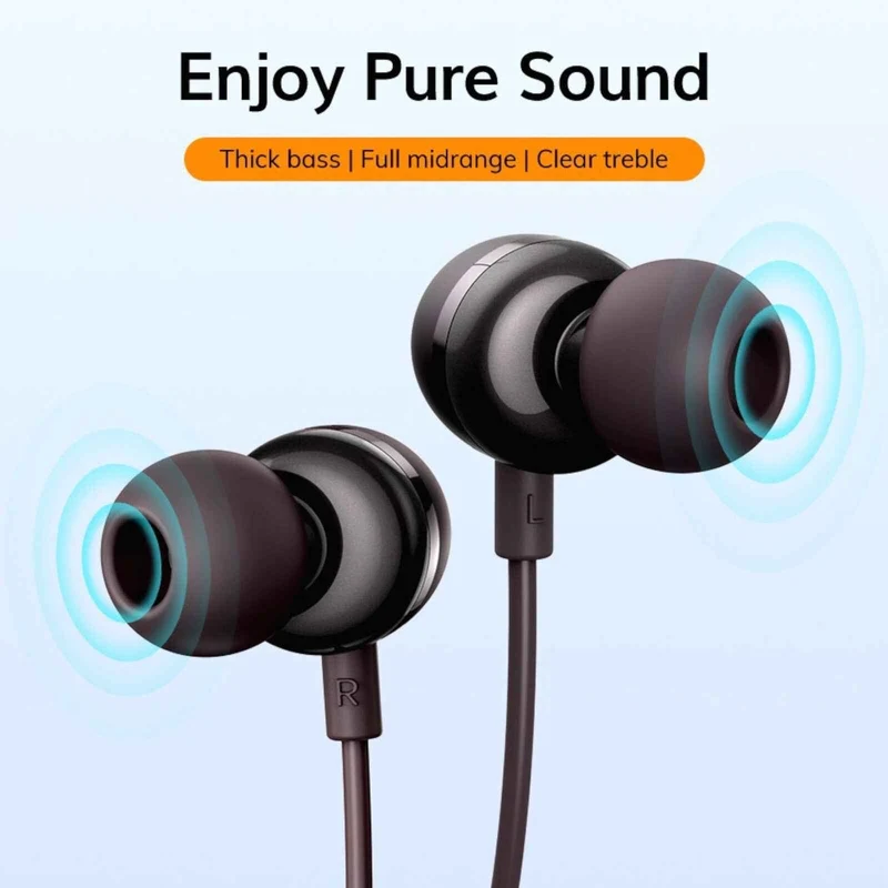 Premium Metall Headset In-Ear Kopfhörer F36 Surround Super Bass braun Hardcase