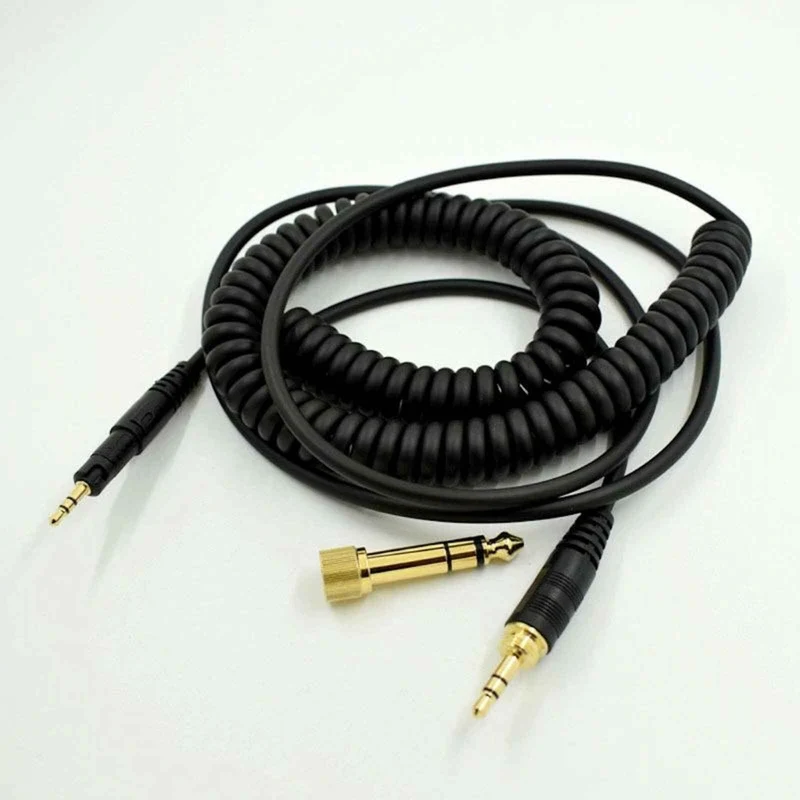1,4-2,8m Audio Spiral Anschlusskabel Audio Technica Pioneer Sennheiser ...