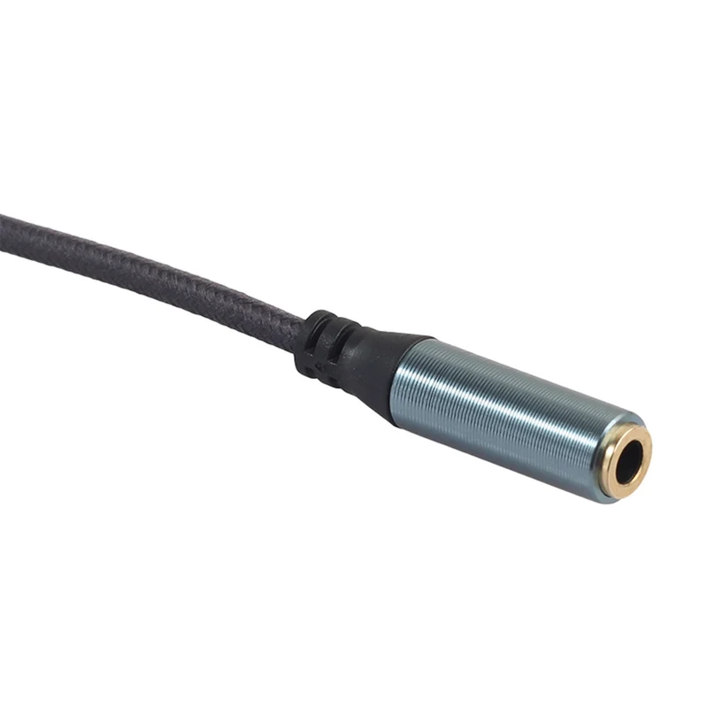 Audio Doppler Kabel Winkelstecker Kopfhörer 3.5mm Stecker > 2 Buchse blaugrau