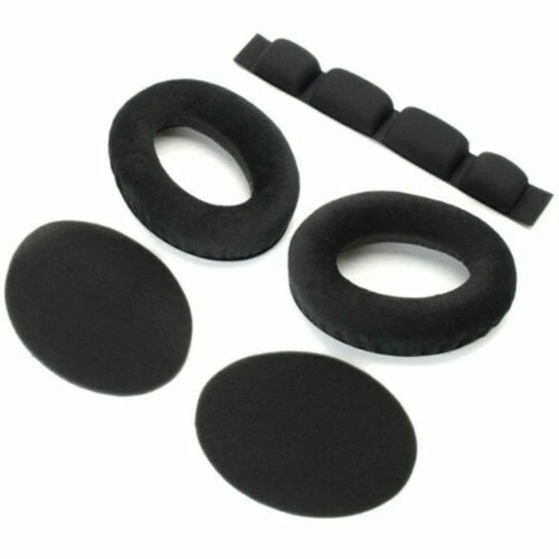 Velour Ohrpolster Kopfband für Sennheiser Kopfhörer HD545, HD580, HD600, HD650, HD660