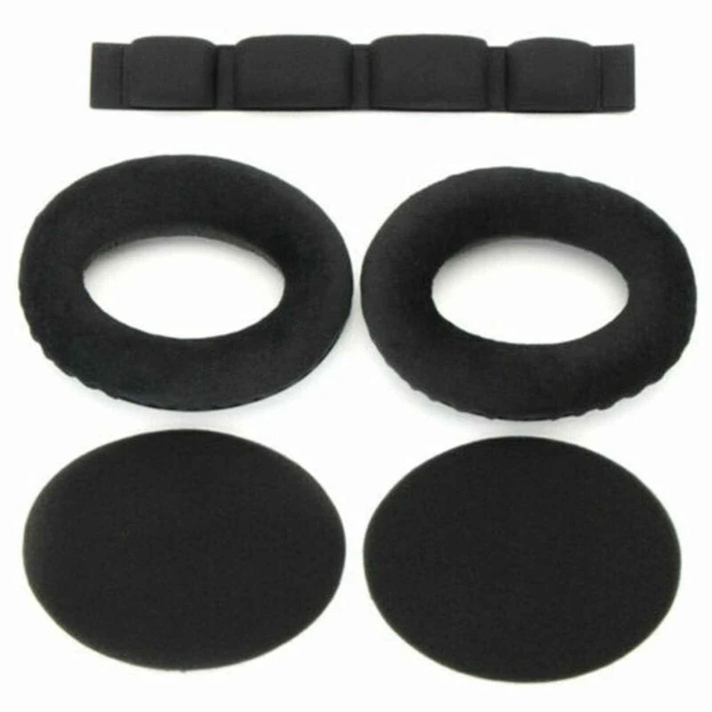 Velour Ohrpolster Kopfband für Sennheiser Kopfhörer HD545, HD580, HD600, HD650, HD660