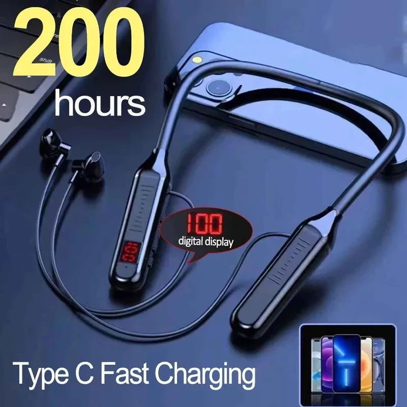 Sport Bluetooth In-Ear Kopfhörer G02 Headset mit Display IPX5 Wireless v5.2