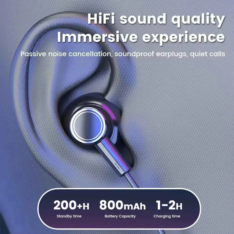 Sport Bluetooth In-Ear Kopfhörer G02 Headset mit Display IPX5 Wireless v5.2