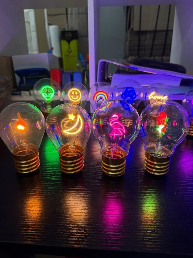 Dekoleuchte Glühbirne Akku USB-C Nachtlicht Geschenk Deko Tischlampe