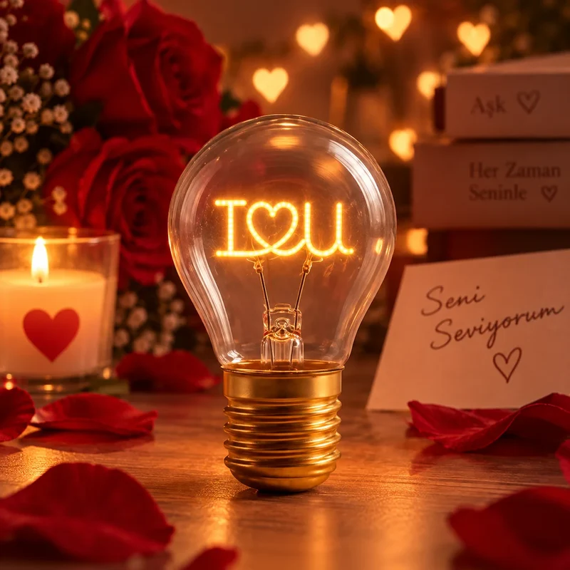 LED Deko Lampe / Glühbirne aufladbar per USB - verschiedene Motive