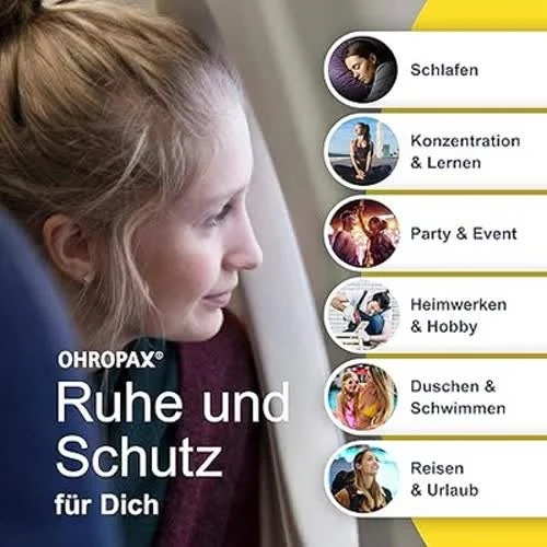 OHROPAX Soft Ohrstöpsel – IN-Ohr-Stöpsel aus weichem Schaumstoff