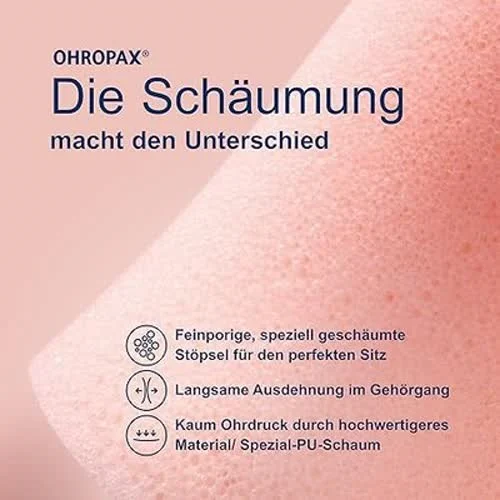OHROPAX Soft Ohrstöpsel – IN-Ohr-Stöpsel aus weichem Schaumstoff