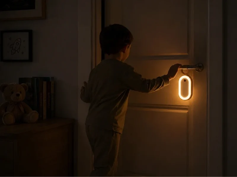 LED Nachtlicht Bewegungsmelder Schranklicht USB-C Akku Warmweiß Kleiderhaken