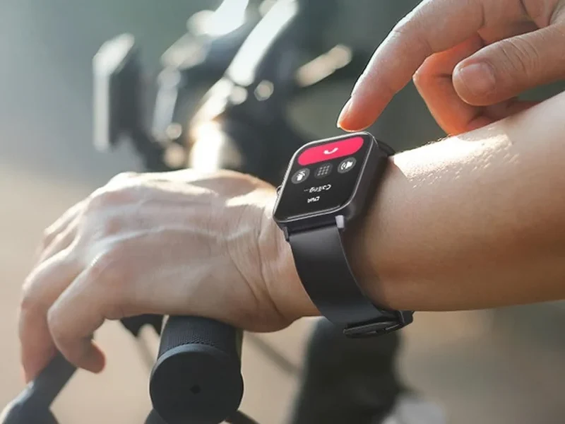 Smartwatch Herren Damen Bluetooth Telefonieren Sportuhr Fitness Tracker Schwarz