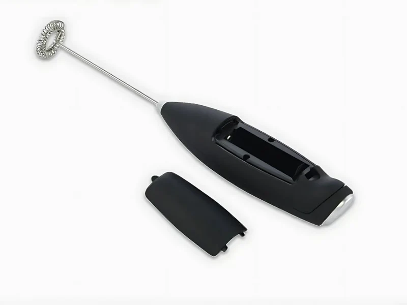 Elektrischer Milchaufschäumer mit Ständer – Mini Handmixer für Kaffee, Latte, Cappuccino und Kakao