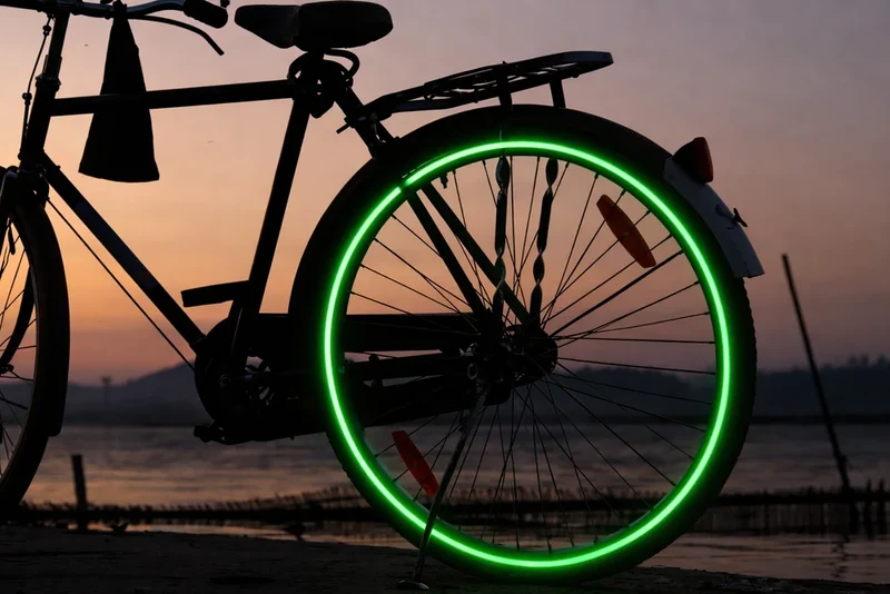 Reflektorband 8m x 1cm Selbstklebend Reflexband Fahrrad Auto Motorrad Grün