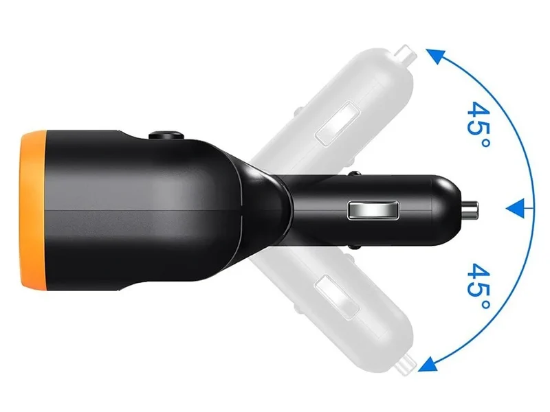 Zigarettenanzünder Verteiler 12V 24V 2 Fach USB-C USB-A QC 3.0 80W Auto Adapter