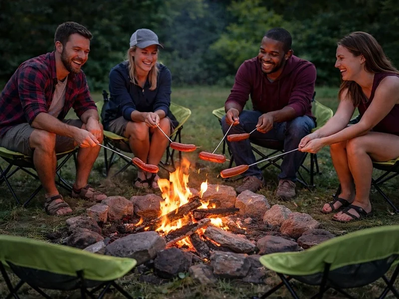 Camping Angelstuhl Klappstuhl faltbar Outdoor Stuhl mit Tasche Grün
