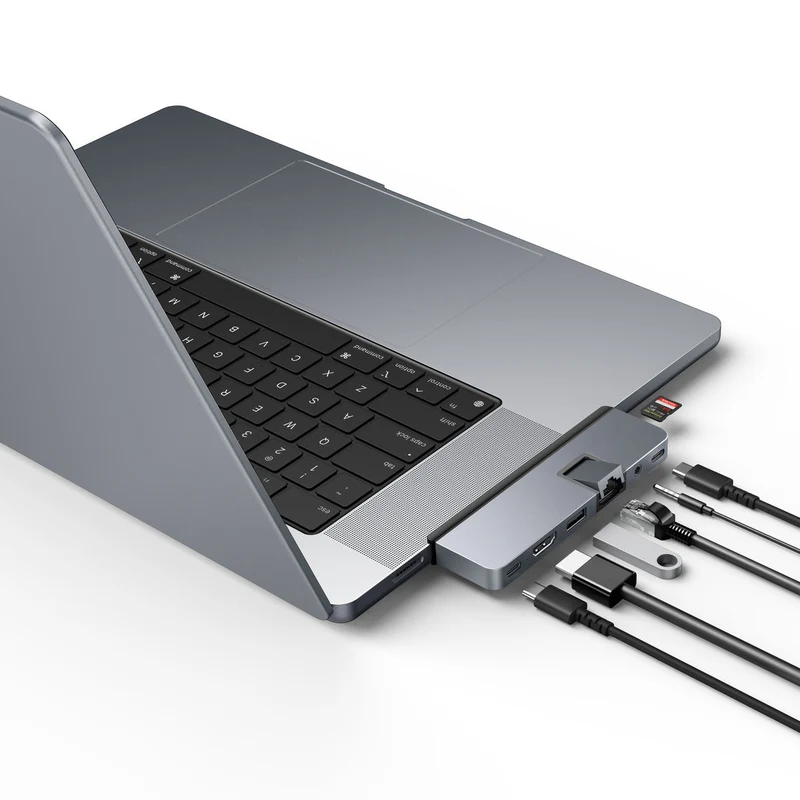 HyperDrive DUO PRO 7-in-2 USB-C Hub - Grey